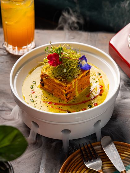 Savor the essence of indulgence with Khubani ka Paneer. Soft, melt-in-your-mouth paneer meets rich, royal flavors in this luxurious vegetarian dish.