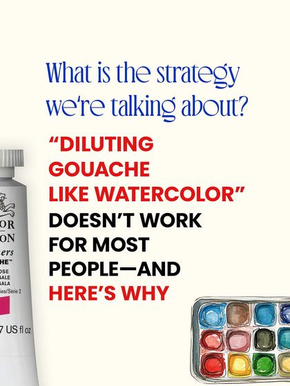 So why doesn't diluting gouache like watercolor work for most people? This post breaks down the reasons and helps you understand the medium better.