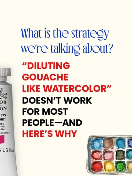 So why doesn't diluting gouache like watercolor work for most people? This post breaks down the reasons and helps you understand the medium better.