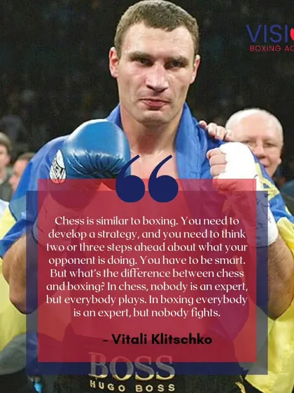 Vitali Klitschko compared boxing to chess, and he was right. You need a strategy and you need to be smart. In this gym, we train our minds to be as sharp as our punches.