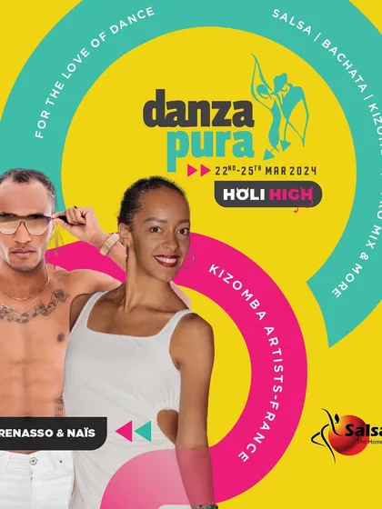 We host and are part of major international dance festivals like Danza Pura. This poster features Morenasso, the "King of Kizomba," giving you an idea of the caliber of artists we bring in for our large-scale events.