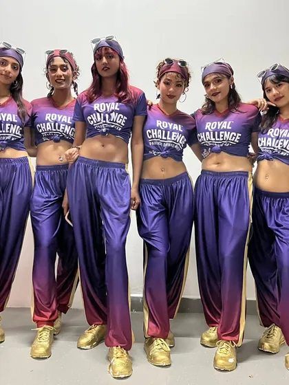 The women of our RCB cheer squad. Our professional dancers are trained to deliver sharp, synchronized choreography while embodying the spirit and energy of the team they represent.
