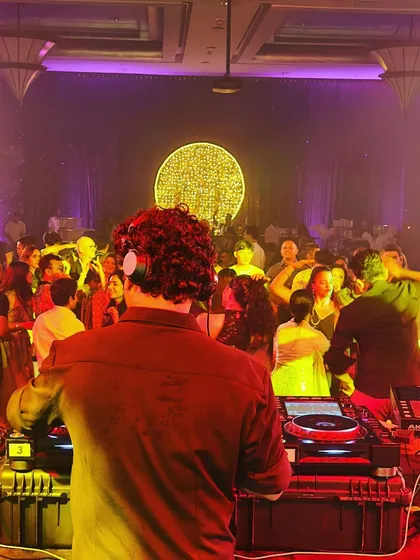 My perspective from the DJ booth, looking out at a full dance floor. My goal is to create a space where people can leave their worries behind and get lost in the music.