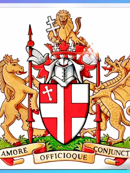 A hand-painted coat of arms, showing my ability to work with detailed and formal designs like heraldry.