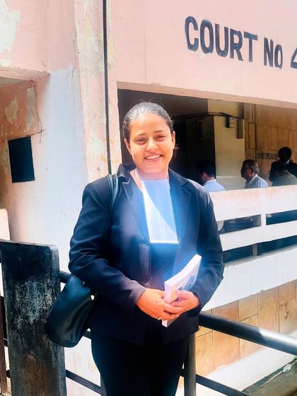 Litigation always comes first. A quick photo at the District Court in Gurugram, where I was present for a hearing.