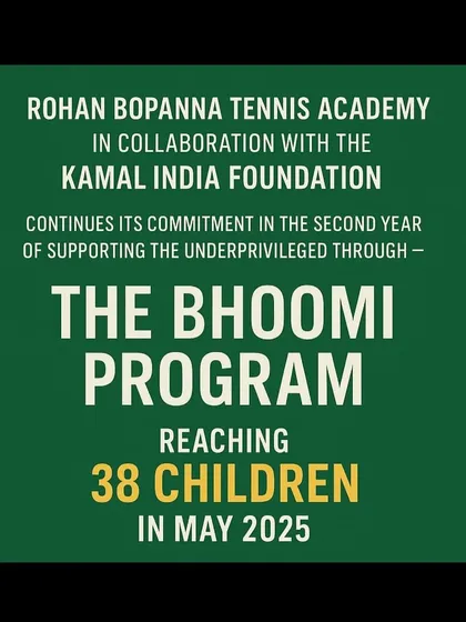 Our mission is made possible through strong partnerships. This announcement highlights our collaboration with the Kamal India Foundation UK, which allows us to support 38 underprivileged children through the Bhoomi Program, giving them a complete tennis scholarship for kids.