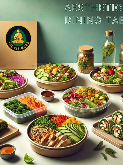 An aesthetic dining table filled with my healthy meals. This is my vision for 2025: making healthy eating beautiful and accessible for everyone.