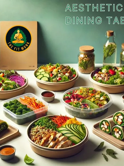 An aesthetic dining table filled with my healthy meals. This is my vision for 2025: making healthy eating beautiful and accessible for everyone.