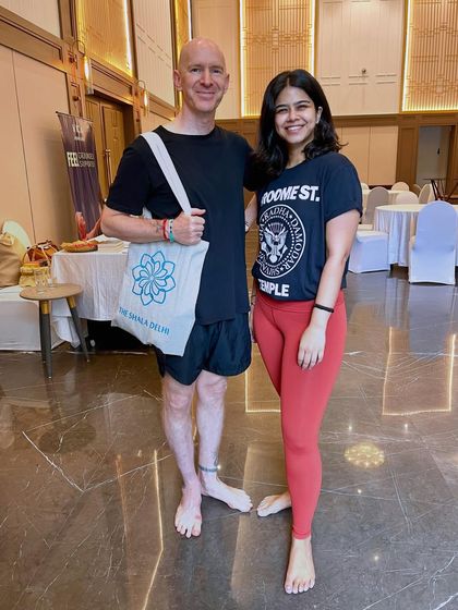 When New York's Broome Street Ganesh Temple meets The Shala Delhi. It was an absolute joy to connect with and host Eddie Stern in our city.