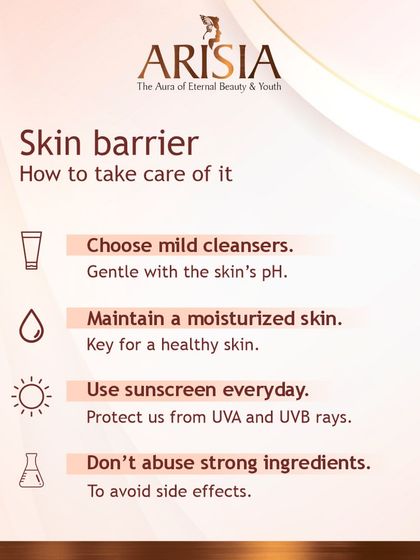 How to take care of your skin barrier? Use mild cleansers, keep your skin moisturized, use sunscreen daily, and avoid overusing strong, active ingredients.