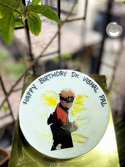 A custom cake for a Naruto fan. I can create designs based on any anime or character to make the birthday celebration extra special for the fan.