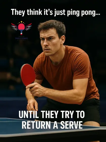 They think it's just ping pong until they try to return a serve. The complexity of spin and speed makes the serve one of the most challenging parts of the game.