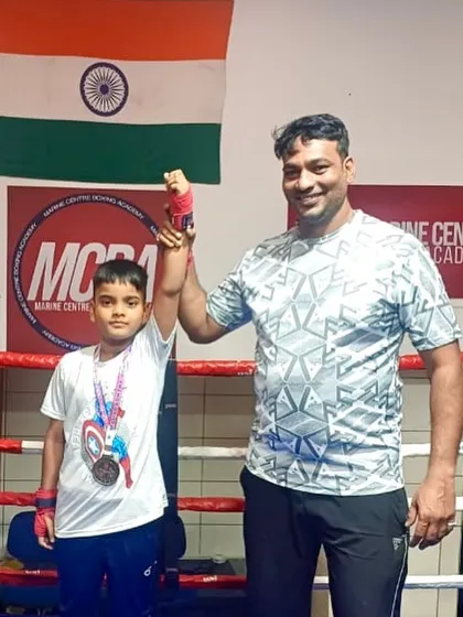Little champion Devansh Gayake with his bronze medal from the Maharashtra State Boxing Championship. We start building champions from a young age.