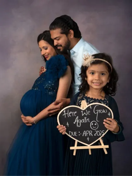 And then there were four. Including older siblings in your maternity session is pure magic. We make it fun and easy, capturing the excitement of the big brother or sister as they await their new best friend.