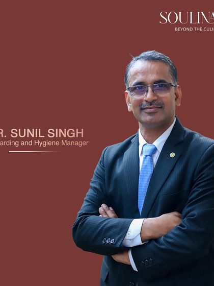 With years of expertise and unwavering dedication, our Stewarding & Hygiene Manager, Mr. Sunil Singh, ensures the highest standards are met every day, upholding our commitment to excellence.