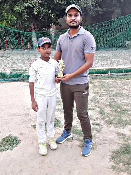 Even in a loss, we celebrate the fight. All-rounder Prashant Yadav was named Fighter of the Match for his brilliant 59 runs and 2 wickets. This resilience is what we aim to build in every player.