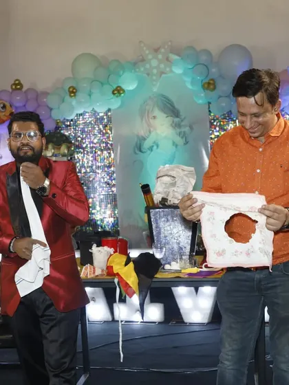 A classic "cut and restored" handkerchief trick with an audience member. It's a simple, visual, and funny routine that works great for any type of crowd, from corporate events to society gatherings.