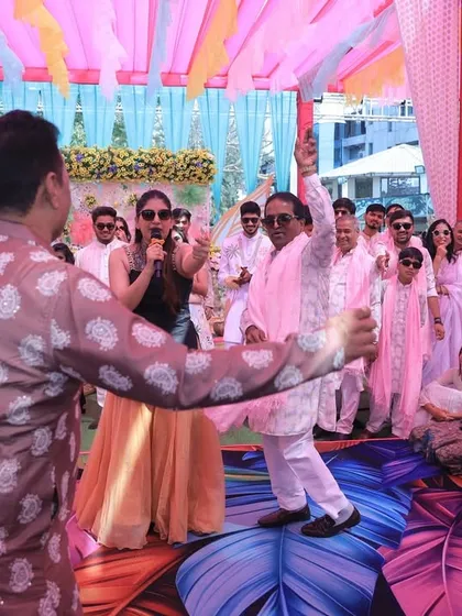 A guest showing off his dance moves. I love to shine the spotlight on the hidden talents within the family.