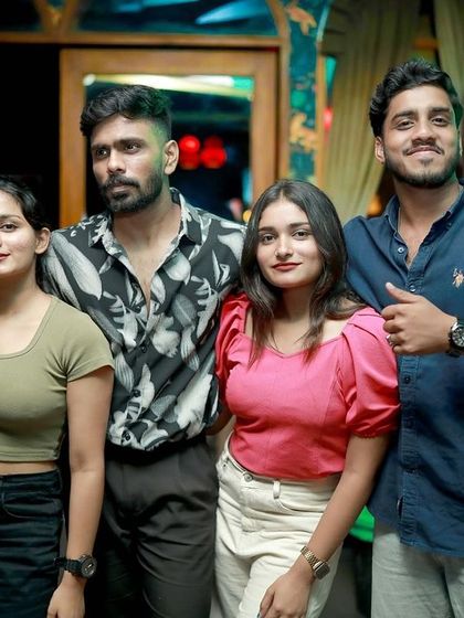 Friends enjoying a night out at Badmaash. The more, the merrier.