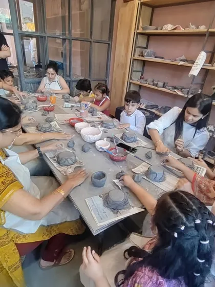 Our Mother's Day 'Family of Bowls' workshop brings multiple generations together. It's so special to see grandmothers, mothers, and children all creating side-by-side.