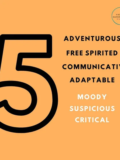 People born on the 5th, 14th, or 23rd have Birth Number 5. These free spirits are adaptable and great communicators, but they can also be prone to moodiness or being overly critical.