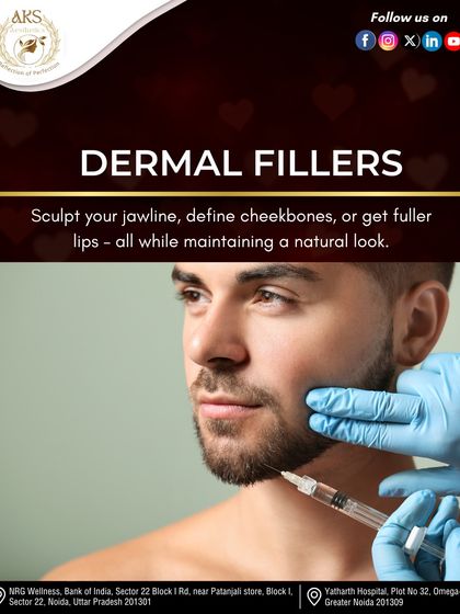 Dermal fillers are not just for women. I use them to help men sculpt their jawline, define cheekbones, or restore lost volume, all while maintaining a natural and masculine look.