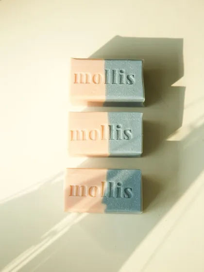Three 'Sweet Sage' bars lined up, ready to pamper and refresh.
