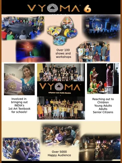 A post celebrating our 6th anniversary, highlighting our journey of hosting over 100 shows and reaching thousands of happy audience members.