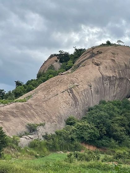 A panoramic view of Mayaganahalli Betta. We take pride in the beautiful and diverse climbing areas available around Bangalore.