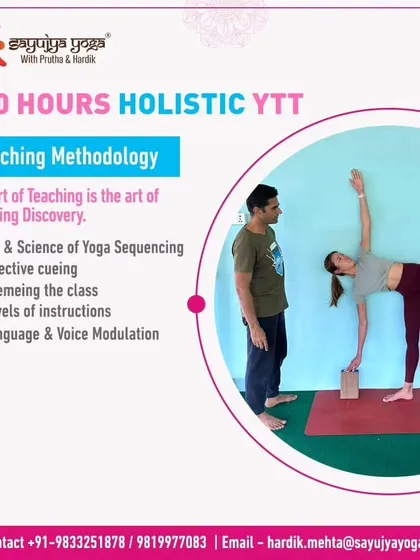 An announcement for our 4-month Holistic YTTC, detailing the Teaching Methodology curriculum.