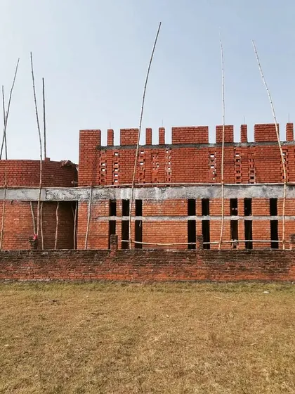 During its construction, the anticipation for Ashadeep School was palpable. The rising brick walls, with their playful crenellations, stood as a promise to the children of the village who eagerly watched their new school take shape.