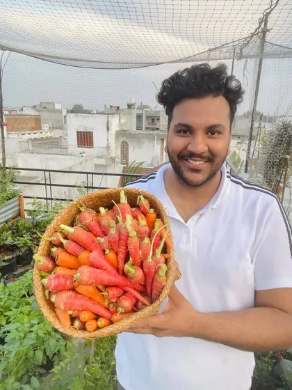 Another shot of my carrot harvest. I want to show everyone that you can grow so much food even on a city terrace. It just takes a little knowledge and effort.