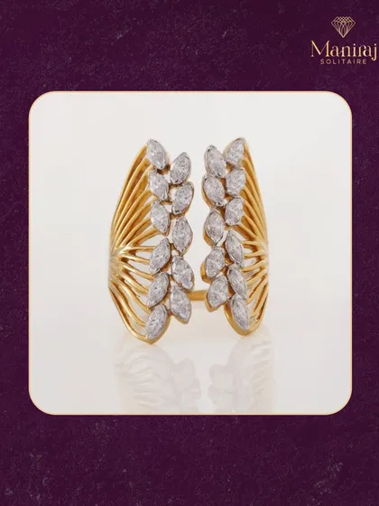 I love creating pieces that are both simple and striking. This open ring features two clusters of marquise diamonds on a clean gold band. It’s a modern statement piece that is comfortable enough for daily wear but special enough to make you feel extraordinary.