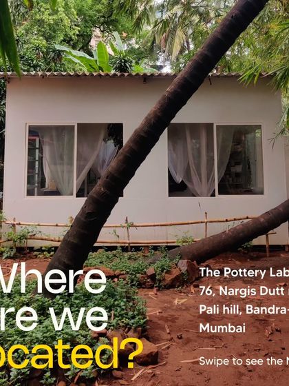 My studio is located in the quiet, green neighborhood of Pali Hill in Bandra. It's a lovely area with cafes and the sea just a short walk away.