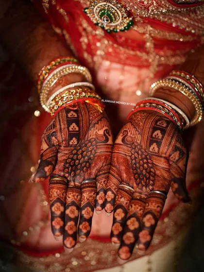 The proof is in the stain. This is the stunningly deep and rich color that develops from my 100% organic, homemade henna paste after 48 hours. I ensure every bride gets this beautiful, long-lasting result.