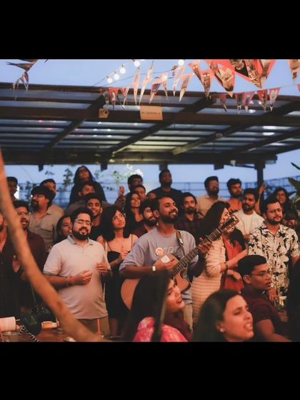 A wide shot of the audience at Social, completely absorbed in the performance. It's a beautiful sight.