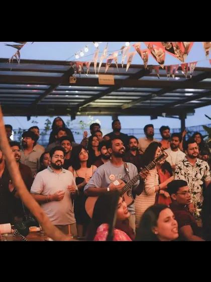 A wide shot of the audience at Social, completely absorbed in the performance. It's a beautiful sight.