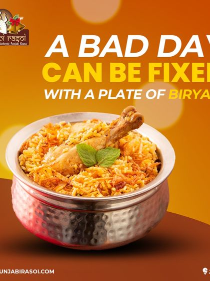 A bad day can always be fixed with a plate of Biryani. Our flavourful biryani is the perfect cure for anything.