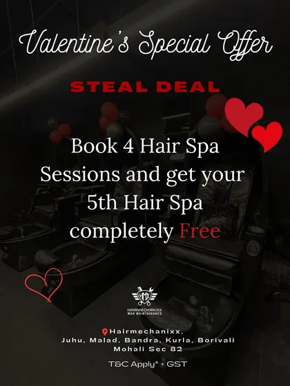 Here's a steal deal you can't miss. To reward our loyal clients, when you book 4 hair spa sessions with us, you get the 5th session completely free.