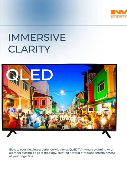 My QLED TVs offer immersive clarity, bringing stunning visuals to life with cutting-edge technology. The vibrant colors and sharp details create a world of entertainment right at your fingertips.