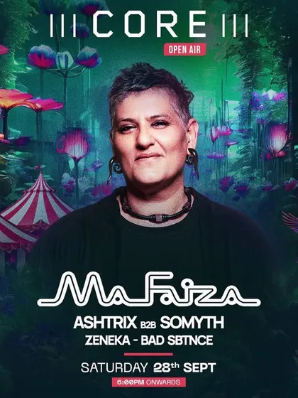 The poster for Core III Open Air featuring the legendary Ma Faiza. We build our festival IPs around iconic artists who have a dedicated following, ensuring a strong turnout.