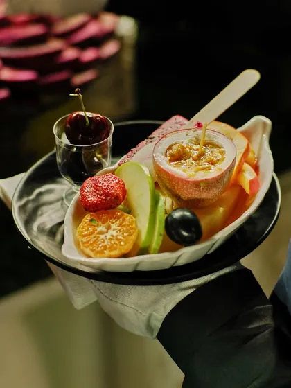 A duplicate image of our exotic fruit platter, emphasizing the care and elegance with which we present even the simplest of foods.