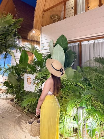 Another angle of my boho beach outfit.