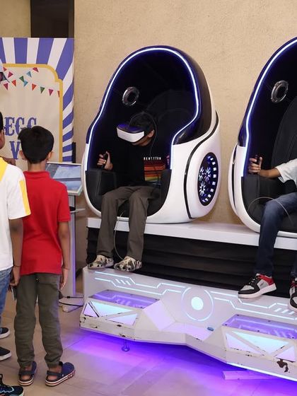 Welcome to the future of fun! These VR gaming pods offer an immersive virtual reality experience, a modern and exciting addition to any party or event that older kids and adults love.