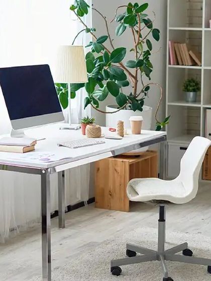 Designing a productive home office involves creating a clean, dedicated space. We can help by storing items from the room you are converting, ensuring you have a clutter-free environment to focus in.