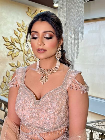 Another shot in warm lighting, with eyes closed to show the beautiful shimmer on the lids.