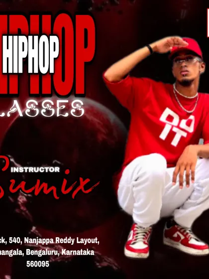 Another announcement for our Hip Hop classes, highlighting instructor Sumix. We offer dedicated batches to ensure focused learning for this popular dance style.