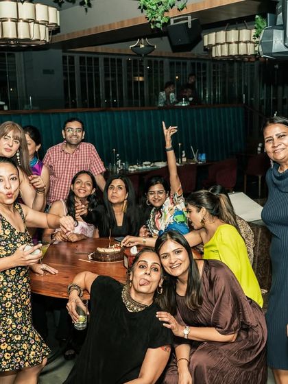 The best part of DJing during festivals is seeing the pure happiness on people's faces. This was a moment of connection during a fun-filled Holi celebration.