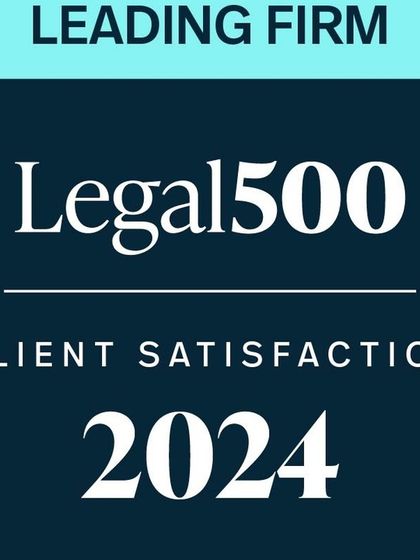 Our firm was recognized by The Legal 500 with the Client Satisfaction accolade for 2024. This award, given to the top 10% of firms, is based on objective client feedback on our service quality, industry knowledge, and partner engagement.