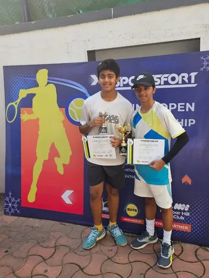A huge congratulations to Rehaan Jain for his runner-up title at the Under-14 Boys Sportsfort Tennis Open. A fantastic achievement.